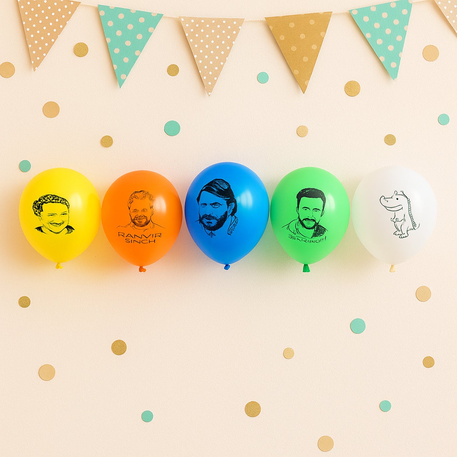 Fun Mix Design Printed Latex Balloons Pack Fun Mix Design Printed Latex Balloons Pack